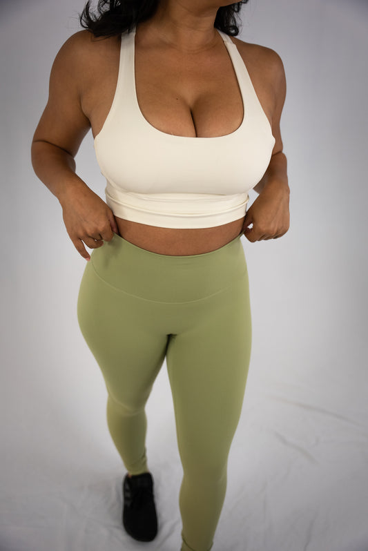 Cloud Leggings | Avocado Green