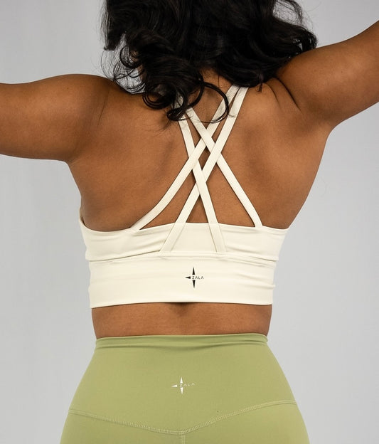 Performance Sports Bra | Cream